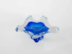 Plat à fleurs, verre de Murano, design italien, années 1960, fabriqué en Italie