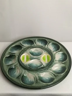 Plat à huîtres céramique St Clément vintage