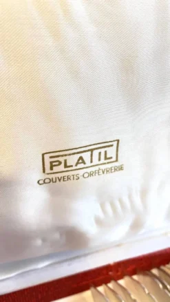 PLATIL 12 Couverts à Poisson Métal Argenté