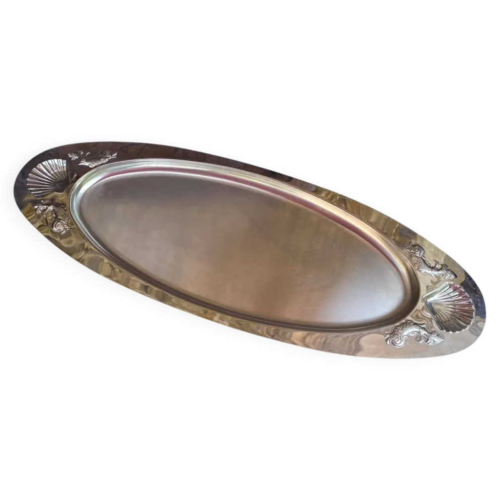 Plat inox poisson et crustacés Jean Couzon