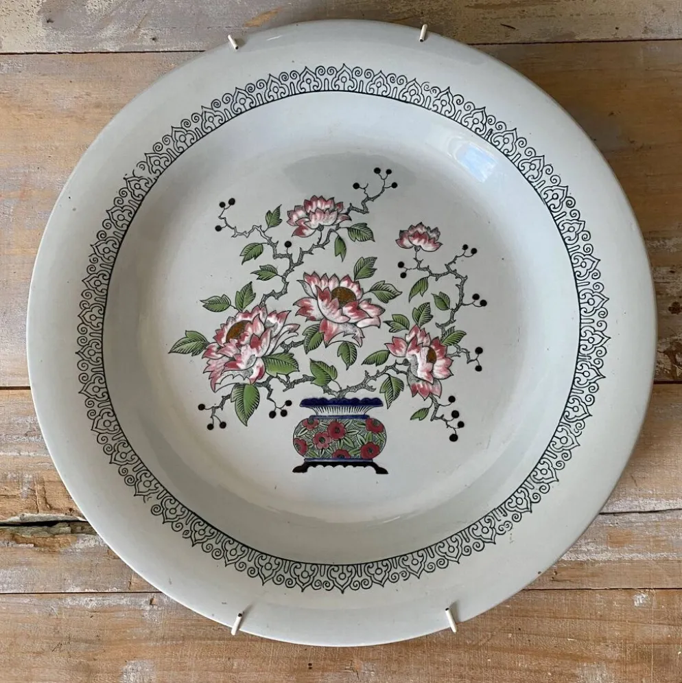Plat Longwy "pékin"