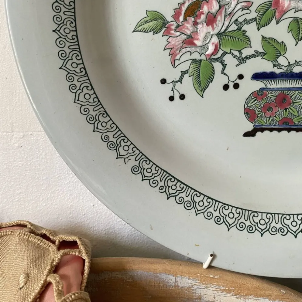 Plat Longwy "pékin"
