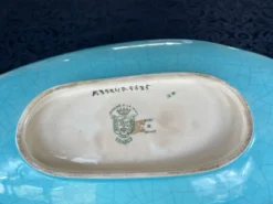 Plat navette émaux de Longwy