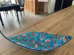 Plat navette émaux de Longwy