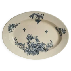 Plat ovale en faïence Boch BFK modèle Régent