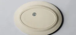 Plat ovale en faïence Boch BFK modèle Régent