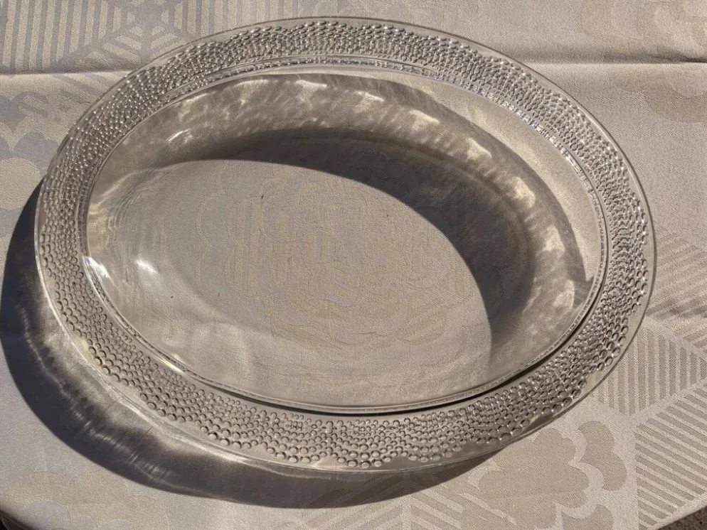 Plat ovale, jardinière Tokyo signé R. Lalique