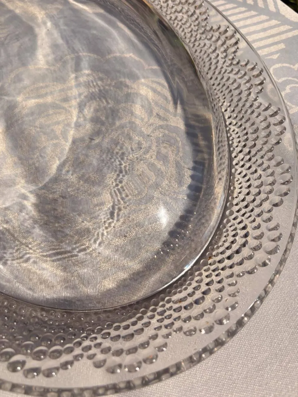 Plat ovale, jardinière Tokyo signé R. Lalique