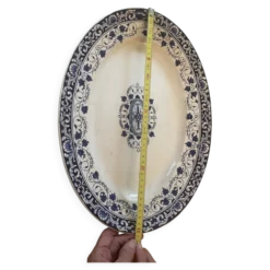 Plat ovale Jules Vieillard Bordeaux – modèle Louis XV – XIXe