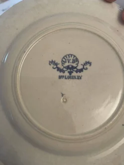 Plat ovale Jules Vieillard Bordeaux – modèle Louis XV – XIXe