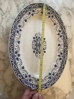 Plat ovale Jules Vieillard Bordeaux – modèle Louis XV – XIXe