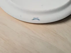 Plat ovale semi creux en faïence anglaise 