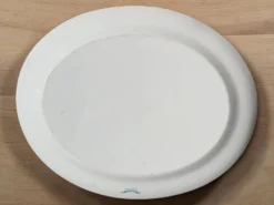 Plat ovale semi creux en faïence anglaise 