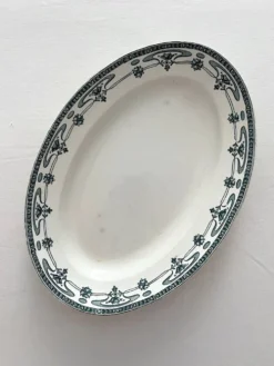 Plat ovale terre de fer "Mogador" Saint Amand