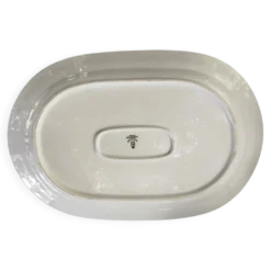 Plat plat en porcelaine