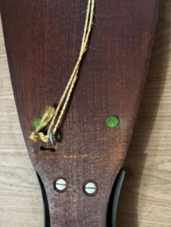 Plat poisson vintage bois et Métal– plateau de service saumon/truite –