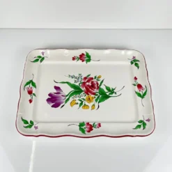 Plat rectangulaire modèle réverbère par KG Lunéville