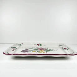 Plat rectangulaire modèle réverbère par KG Lunéville