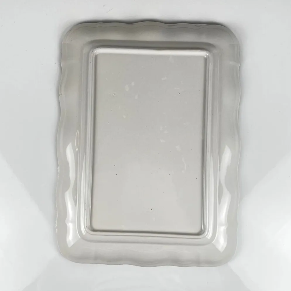 Plat rectangulaire modèle réverbère par KG Lunéville