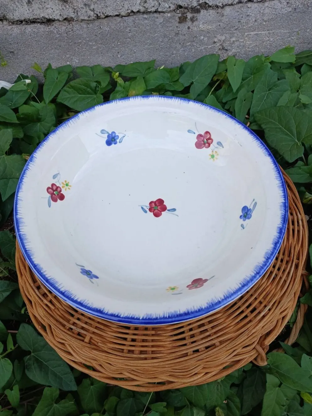 Plat rond creux Digoin et Sarreguemines