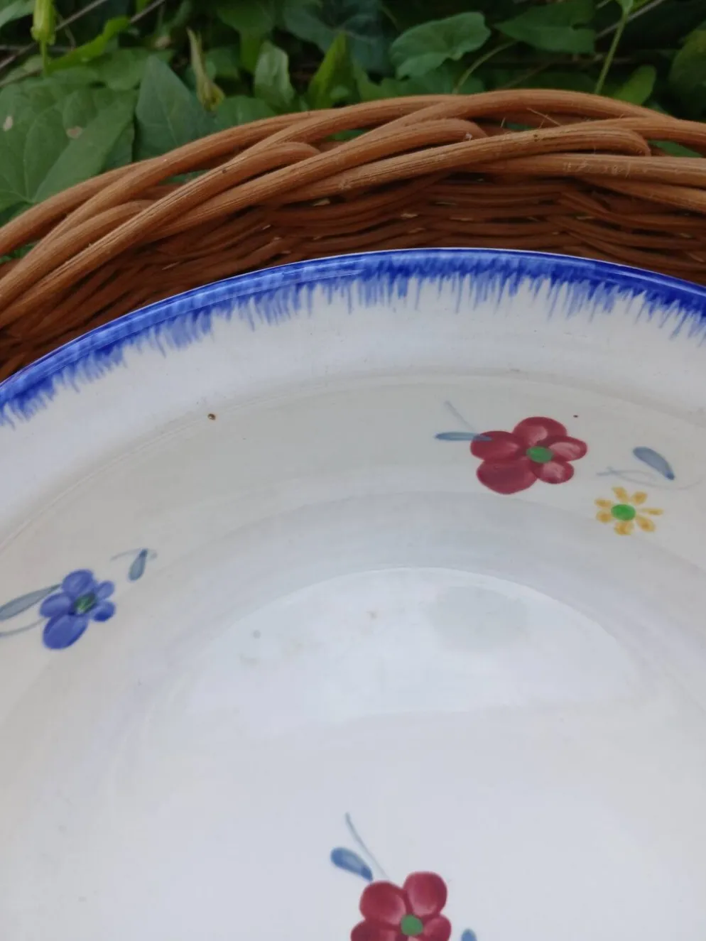 Plat rond creux Digoin et Sarreguemines