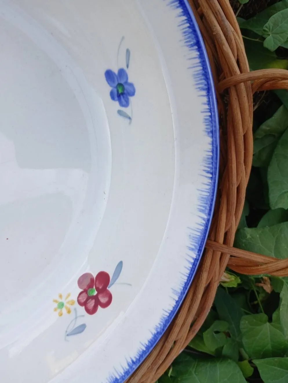 Plat rond creux Digoin et Sarreguemines