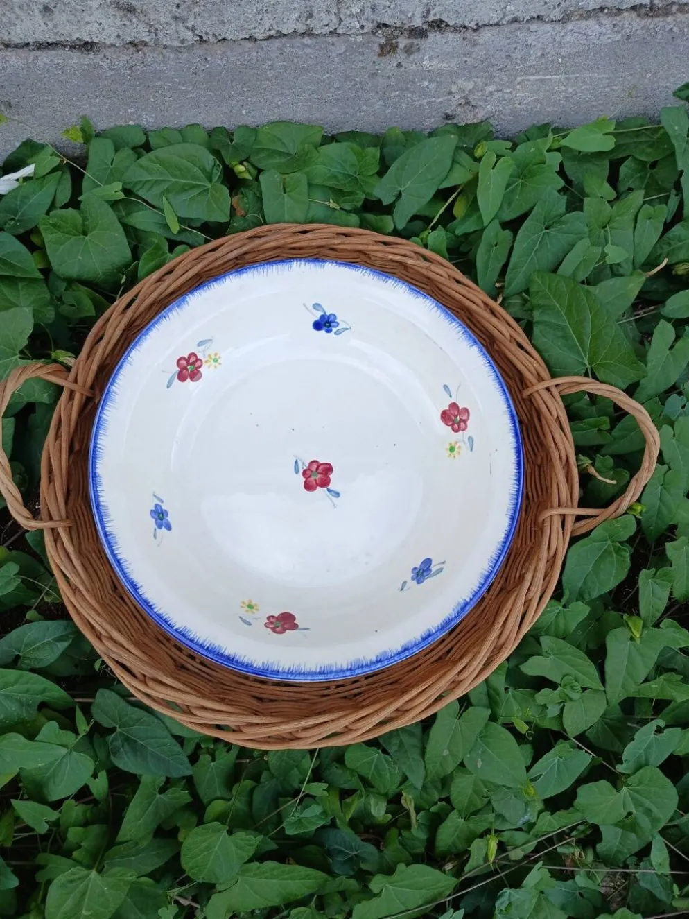 Plat rond creux Digoin et Sarreguemines