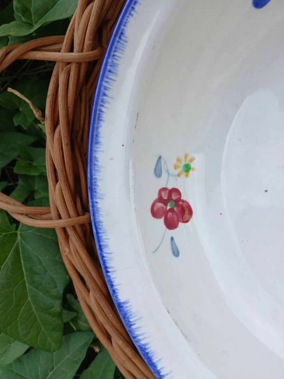 Plat rond creux Digoin et Sarreguemines