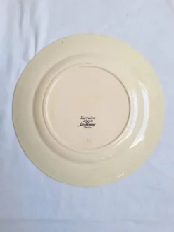 Plat rond Digoin Sarreguemines Modèle Lorraine