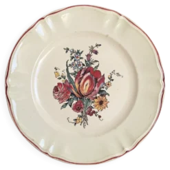 Plat rond Digoin Sarreguemines Modèle Lorraine