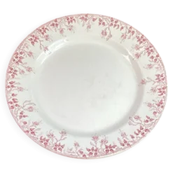 Plat rond en terre de fer