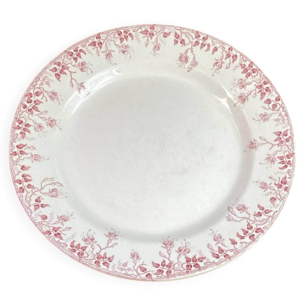 Plat rond en terre de fer