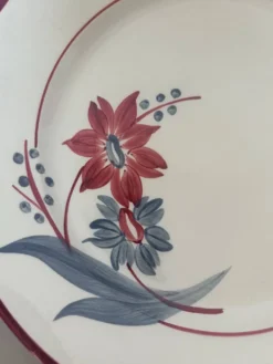 Plat rond vintage de Gien modèle Jeannette 231110