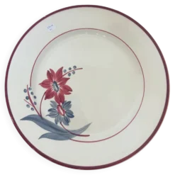 Plat rond vintage de Gien modèle Jeannette 231110