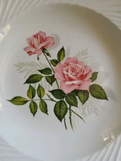3 plats anciens en porcelaine