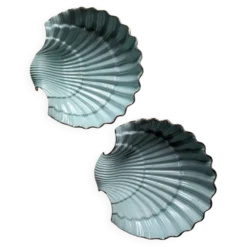 Plats coquillages en porcelaine.