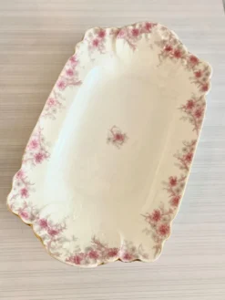 2 plats de service anciens porcelaine Haviland fin XIXe début XXe