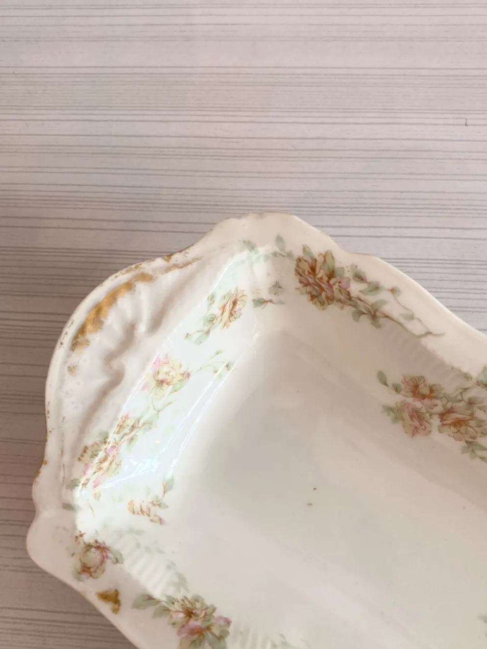 2 plats de service anciens porcelaine Haviland fin XIXe début XXe