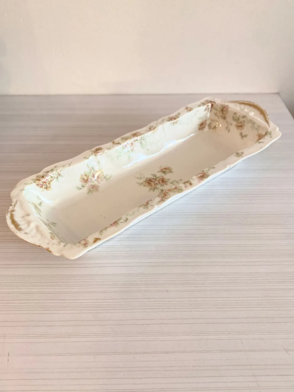 2 plats de service anciens porcelaine Haviland fin XIXe début XXe