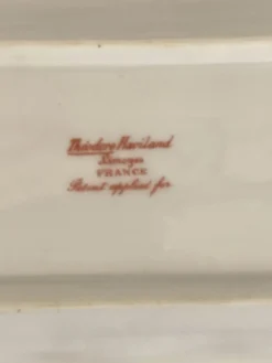 2 plats de service anciens porcelaine Haviland fin XIXe début XXe