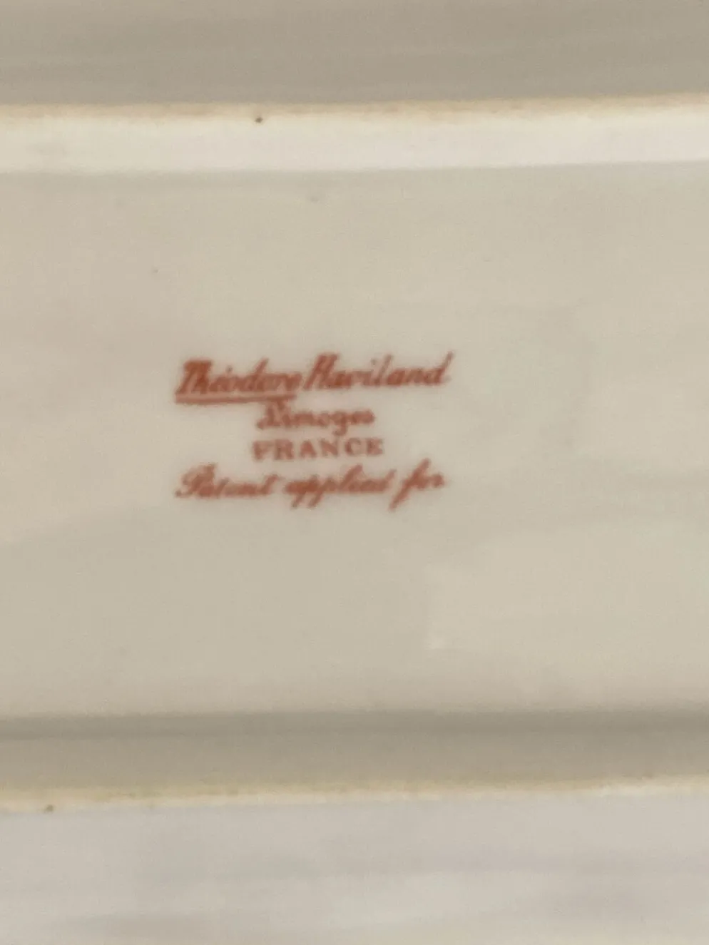 2 plats de service anciens porcelaine Haviland fin XIXe début XXe