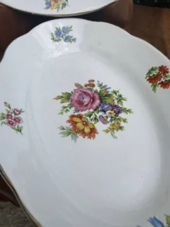 Plats de service ovales Digoin Sarreguemines charme d’antan