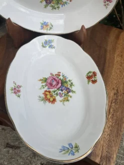 Plats de service ovales Digoin Sarreguemines charme d’antan