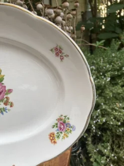 Plats de service ovales Digoin Sarreguemines charme d’antan