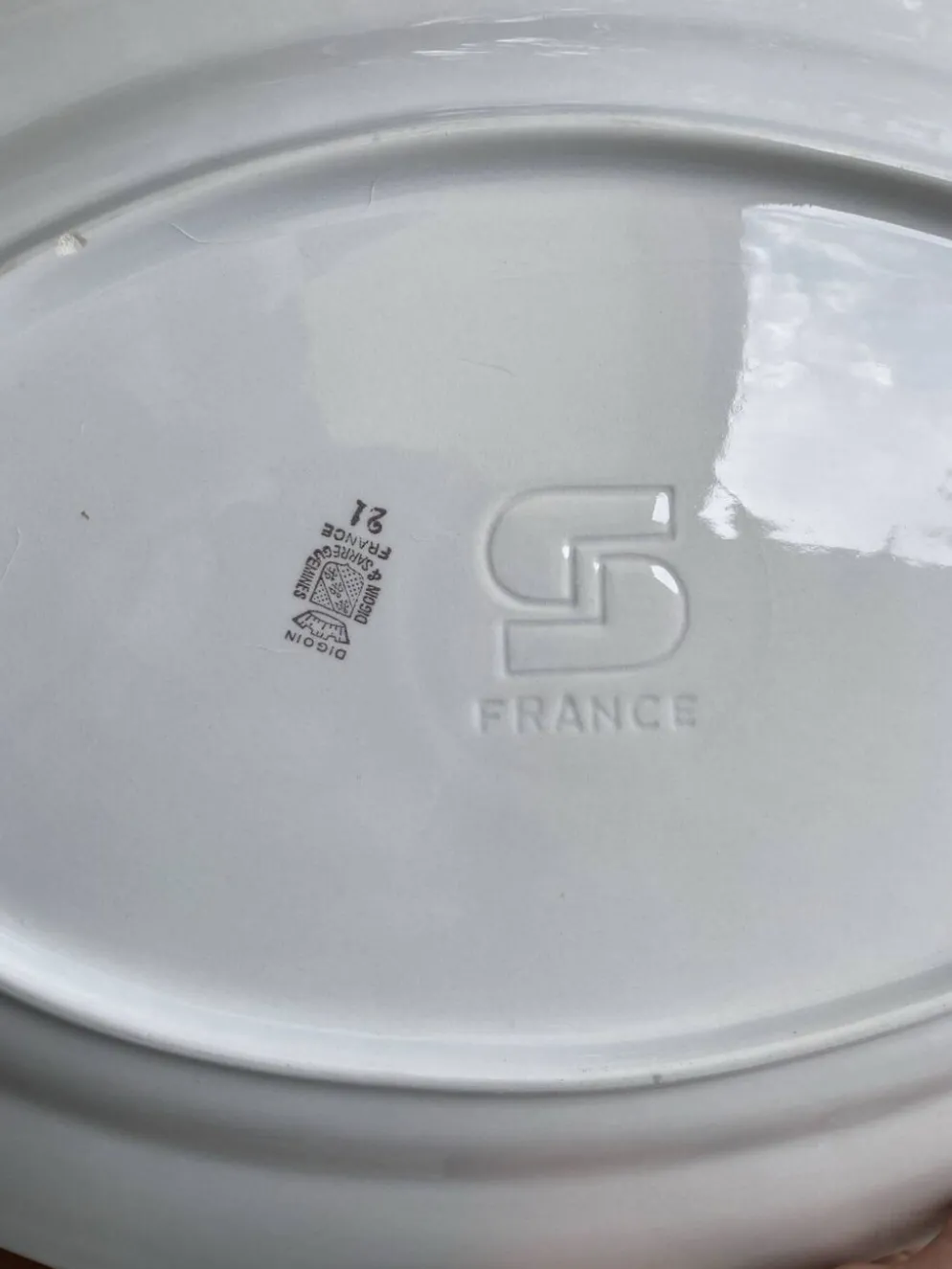 Plats de service ovales Digoin Sarreguemines charme d’antan
