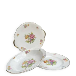 Plats de service ronds Digoin Sarreguemines charme d’antan