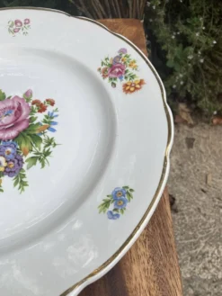 Plats de service ronds Digoin Sarreguemines charme d’antan