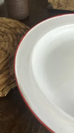 Plats en tôle émaillée