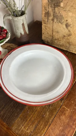 Plats en tôle émaillée