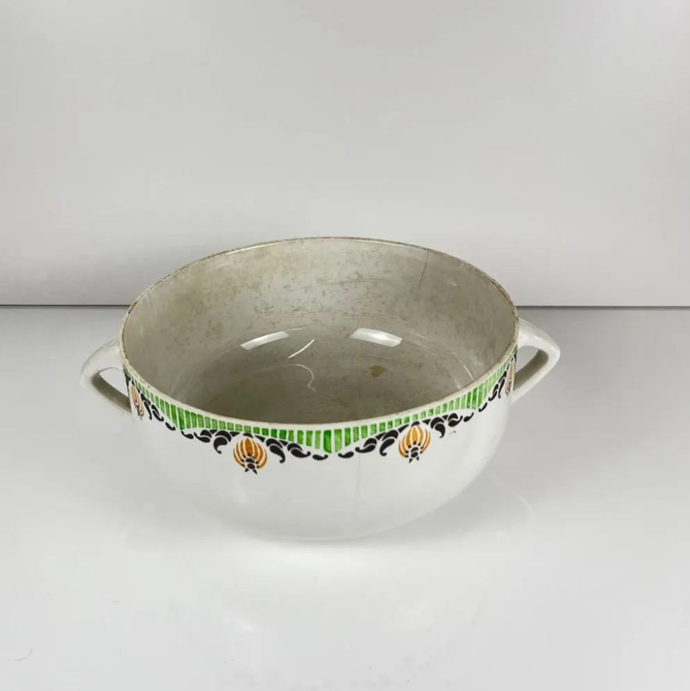 Plat / soupière Sarreguemines "Maroussia", début XXe